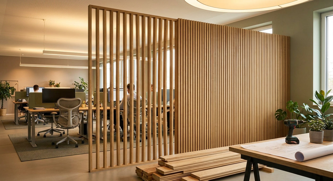 Comment créer un mur bois de séparation dans un open space