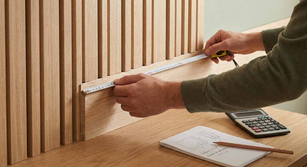 Comment calculer la quantité de panneaux bois muraux