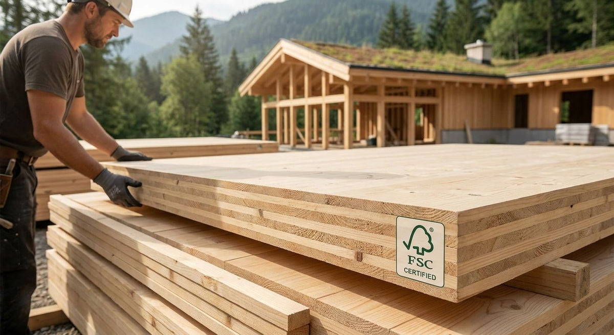 Panneau bois FSC pour construction écologique certifiée