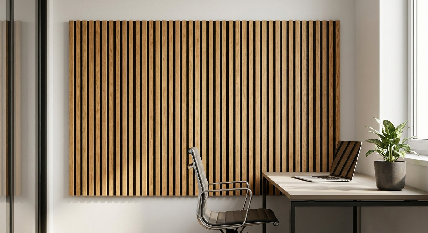 Panneau acoustique bois pour bureau individuel fermé