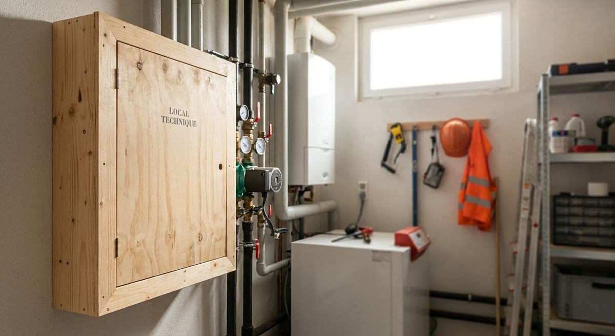 Panneau bois pour local technique et chaufferie