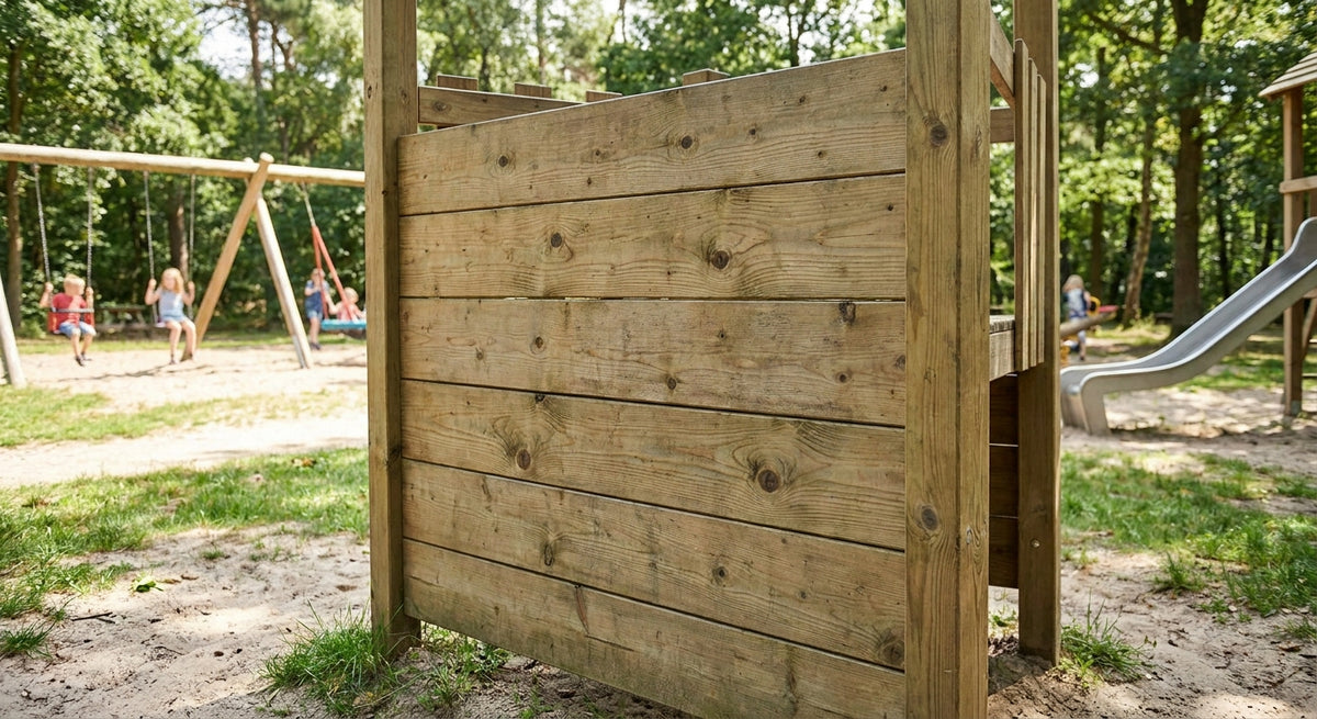 Panneau bois extérieur pour aire de jeux extérieure