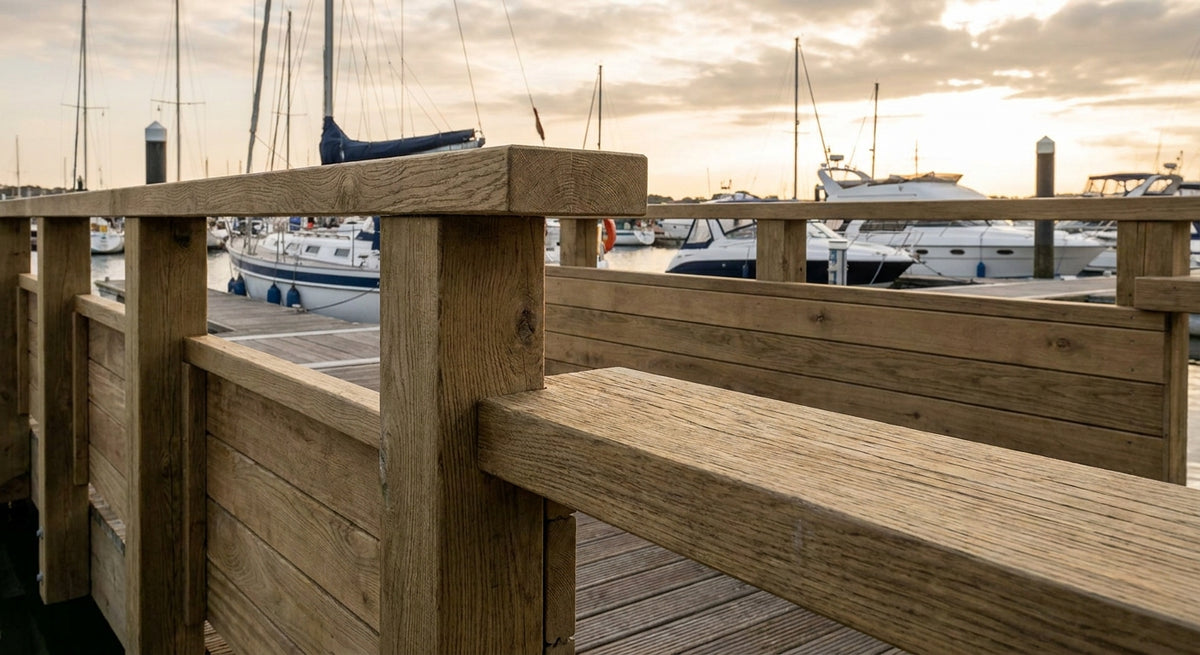 Panneau bois extérieur pour ponton et marina