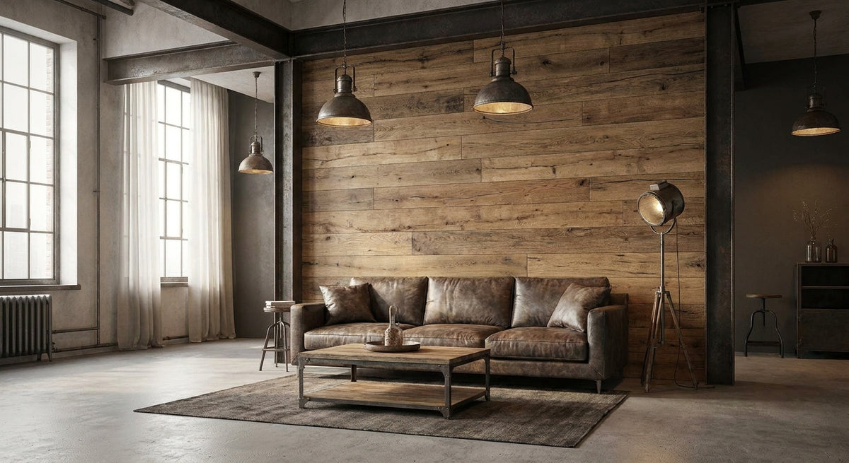 Comment intégrer des panneaux bois dans une déco industrielle