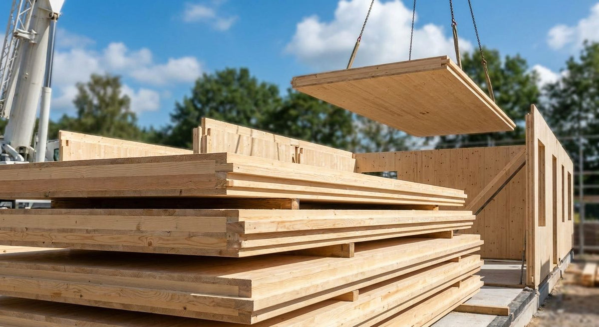 Panneau bois pour construction modulaire et préfabriquée
