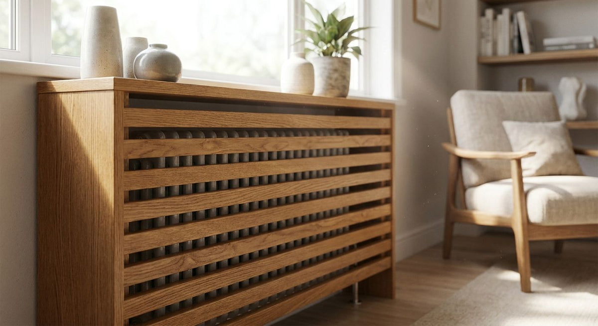 Panneau bois pour habillage de radiateur design