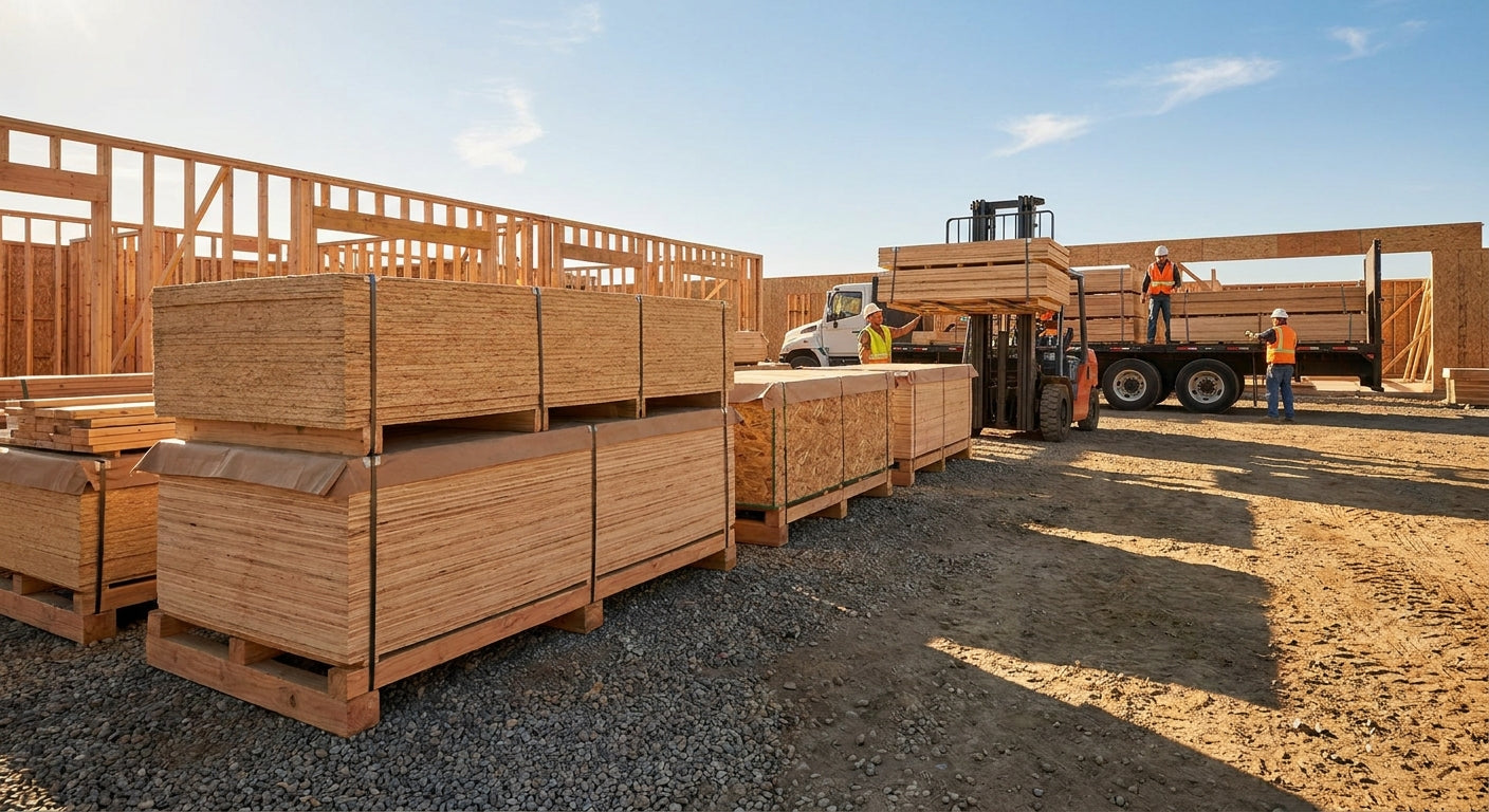 Comment organiser livraison et stockage de panneaux bois
