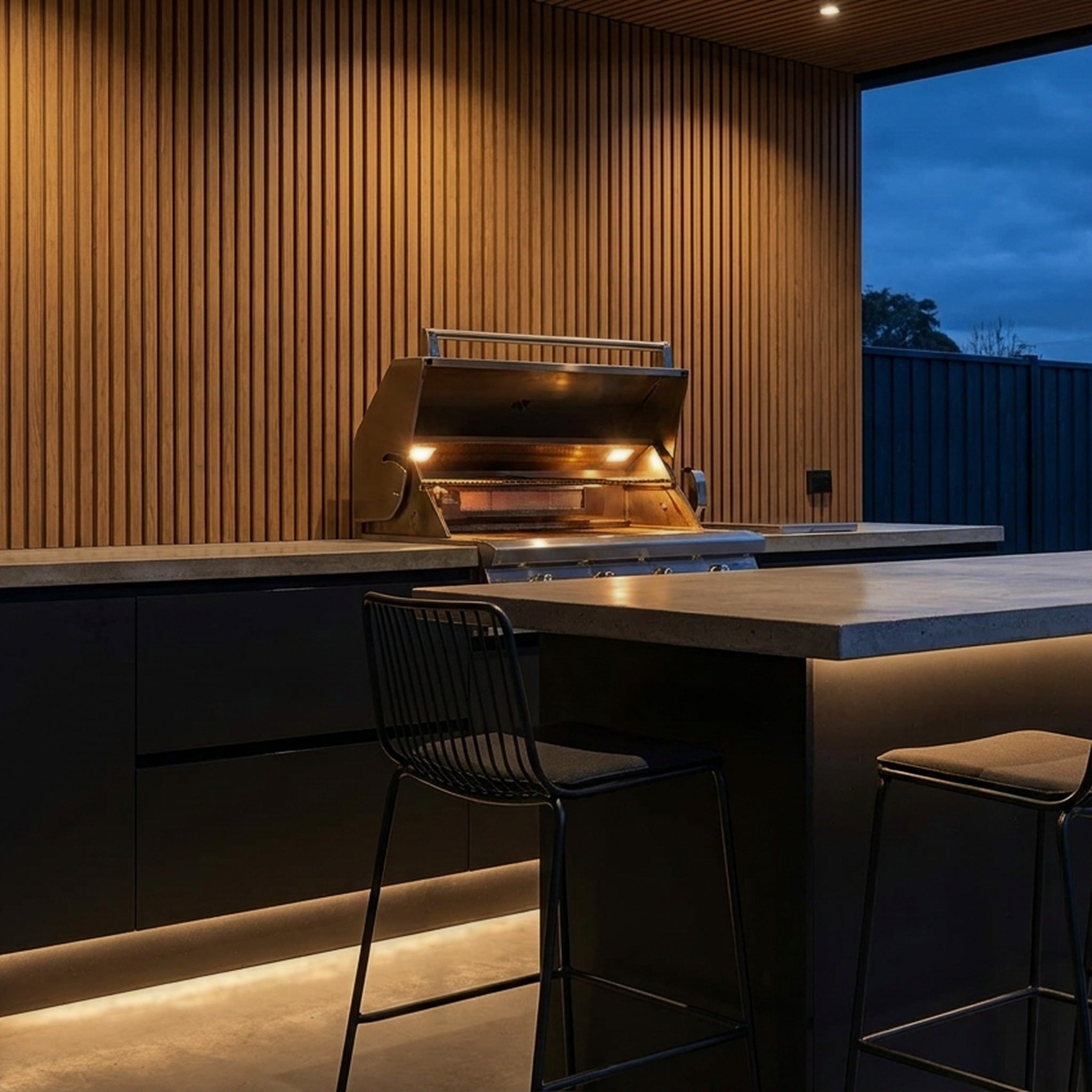 Panneau Bois Extérieur Chêne 290CM | Façade | Jardin | Texture 3D