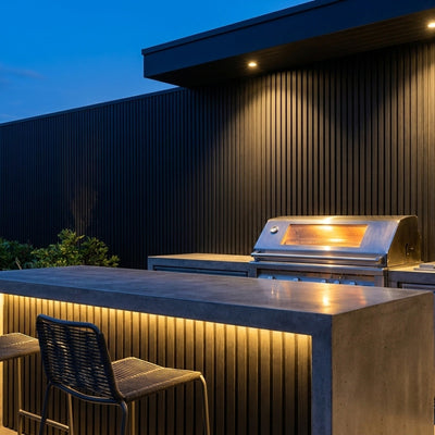 Panneau Bois Extérieur Noir 290CM | Façade | Jardin | Texture 3D