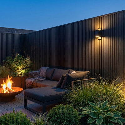 Panneau Bois Extérieur Noir 290CM | Façade | Jardin | Texture 3D