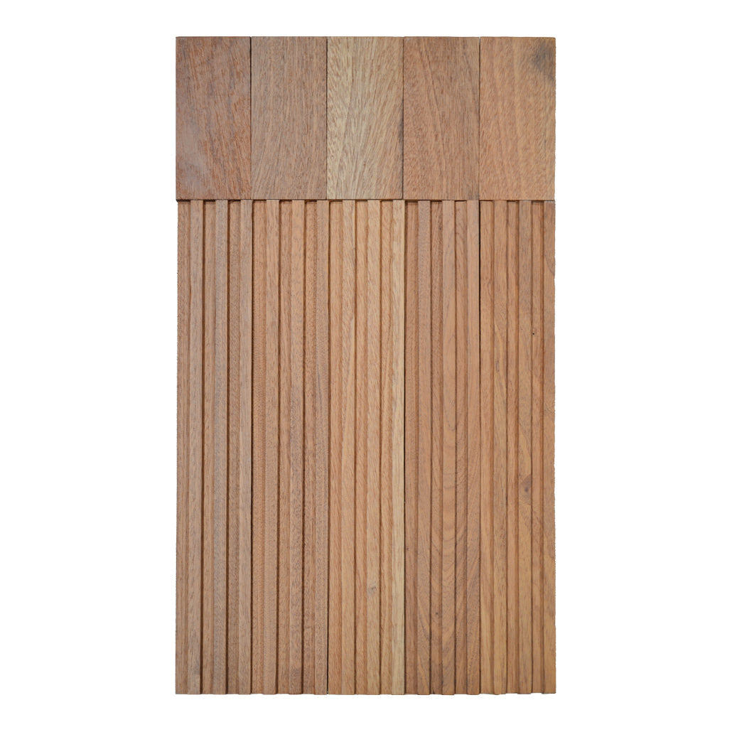 Panneau Mosaïque en Bois | Bois de Rose XL | 30×60 cm | Carrelage en Bois