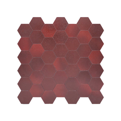 Crédence adhésive | Hexagone Bordeaux | 28,8×29,2 cm