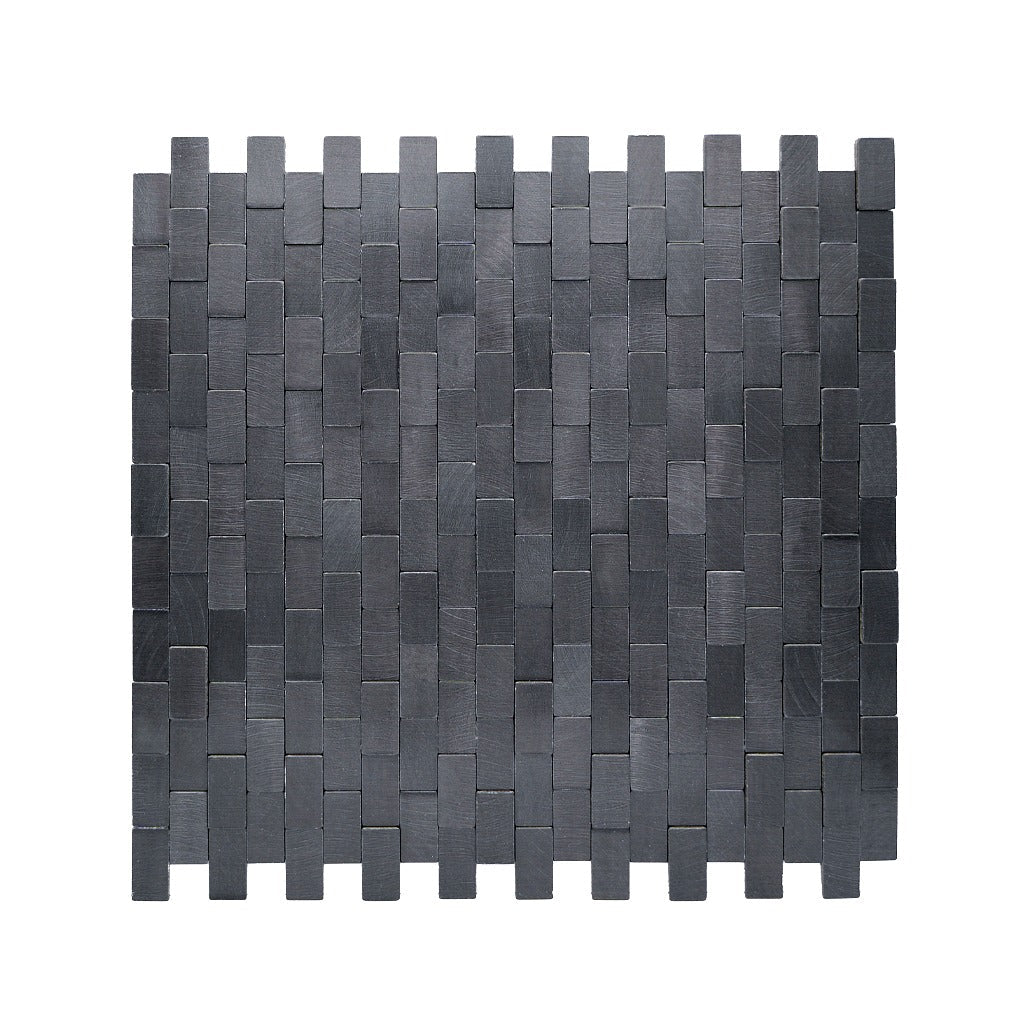 Crédence adhésive | Plaquette 3D Graphite | 30×29,8 cm