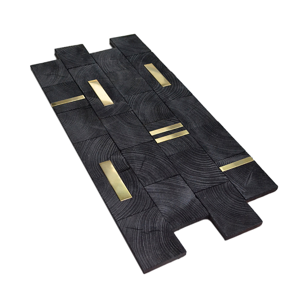 Panneau Mosaïque en Bois | Pin XL | 30×60 cm | Carrelage en Bois
