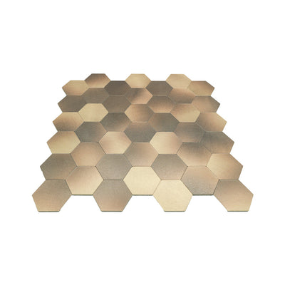 Crédence adhésive | Hexagone Or | 28,8×29,2 cm