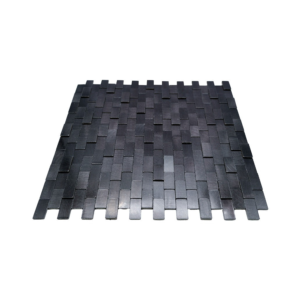 Crédence adhésive | Plaquette 3D Graphite | 30×29,8 cm