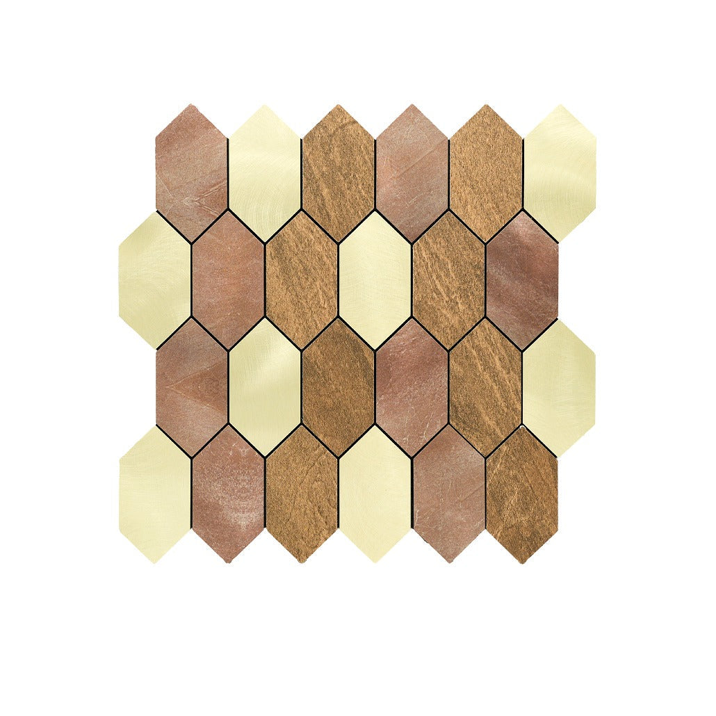 Crédence adhésive | Picket Champagne | 30×30 cm