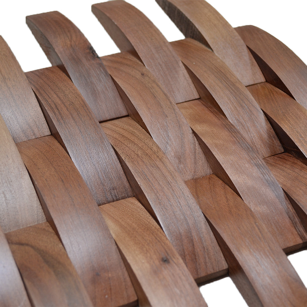 Panneau Mosaïque en Bois | Noyer Deep Dusk | 30×30 cm | Carrelage en Bois