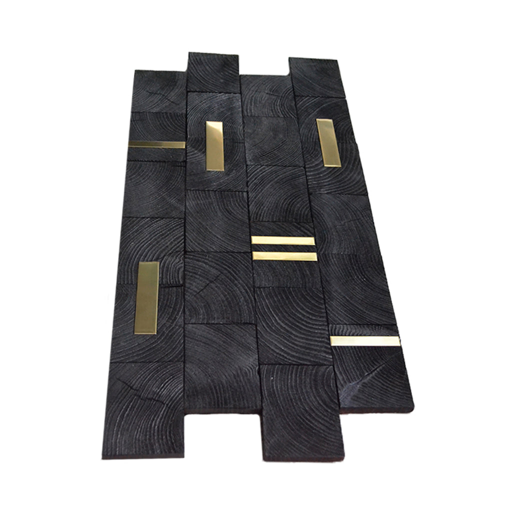 Panneau Mosaïque en Bois | Pin XL | 30×60 cm | Carrelage en Bois