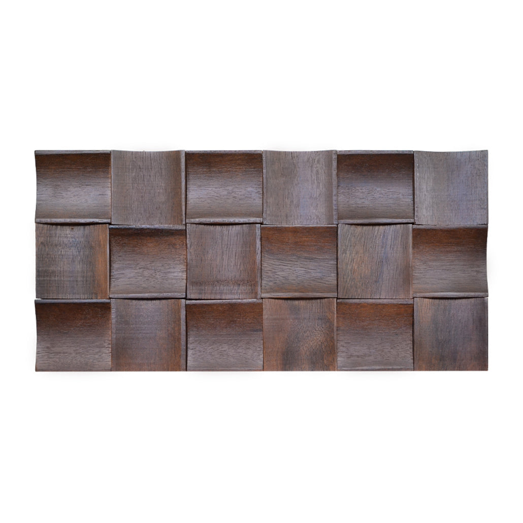 Panneau Mosaïque en Bois | Merbau XL | 30×60 cm | Carrelage en Bois