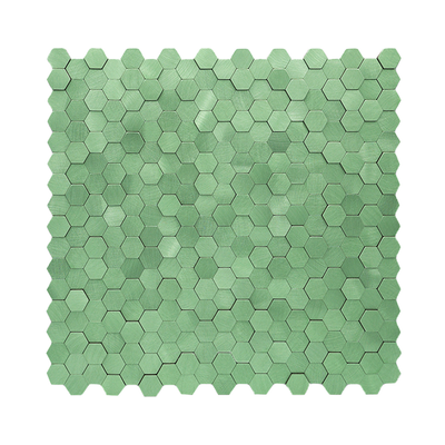 Crédence adhésive | Mini Hexagone 3D Vert pastel | 29,8×30,7 cm