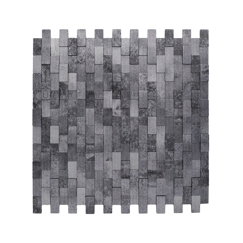 Crédence adhésive | Plaquette 3D Anthracite | 30×29,8 cm