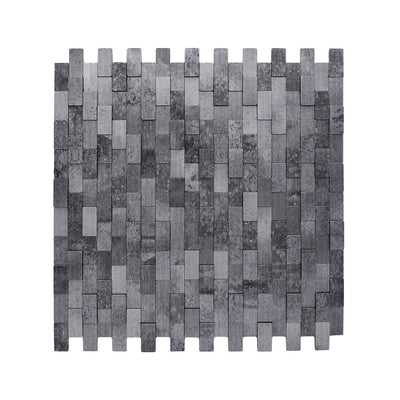 Crédence adhésive | Plaquette 3D Anthracite | 30×29,8 cm