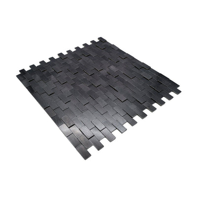 Crédence adhésive | Plaquette 3D Graphite | 30×29,8 cm