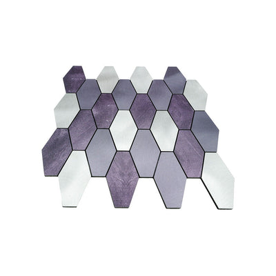 Crédence adhésive | Picket Violet | 30×30 cm