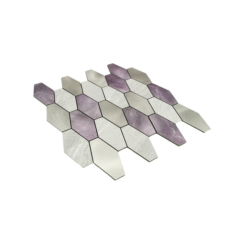 Crédence adhésive | Picket Gris | 30×30 cm