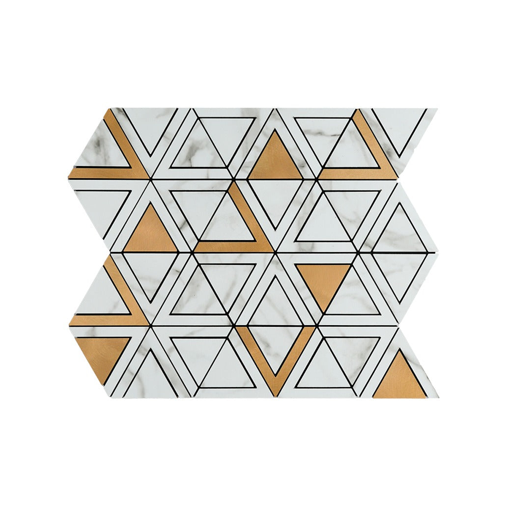 Crédence adhésive | Triangle Or | 28,7×33,1 cm