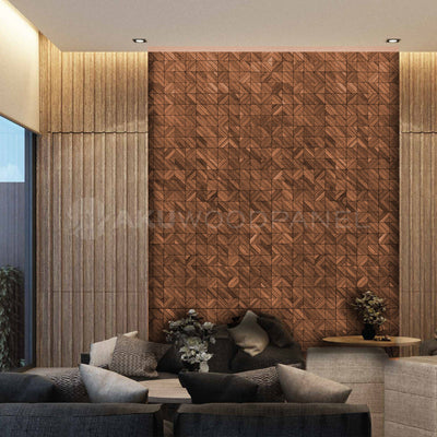 3d wandpaneel clover brown