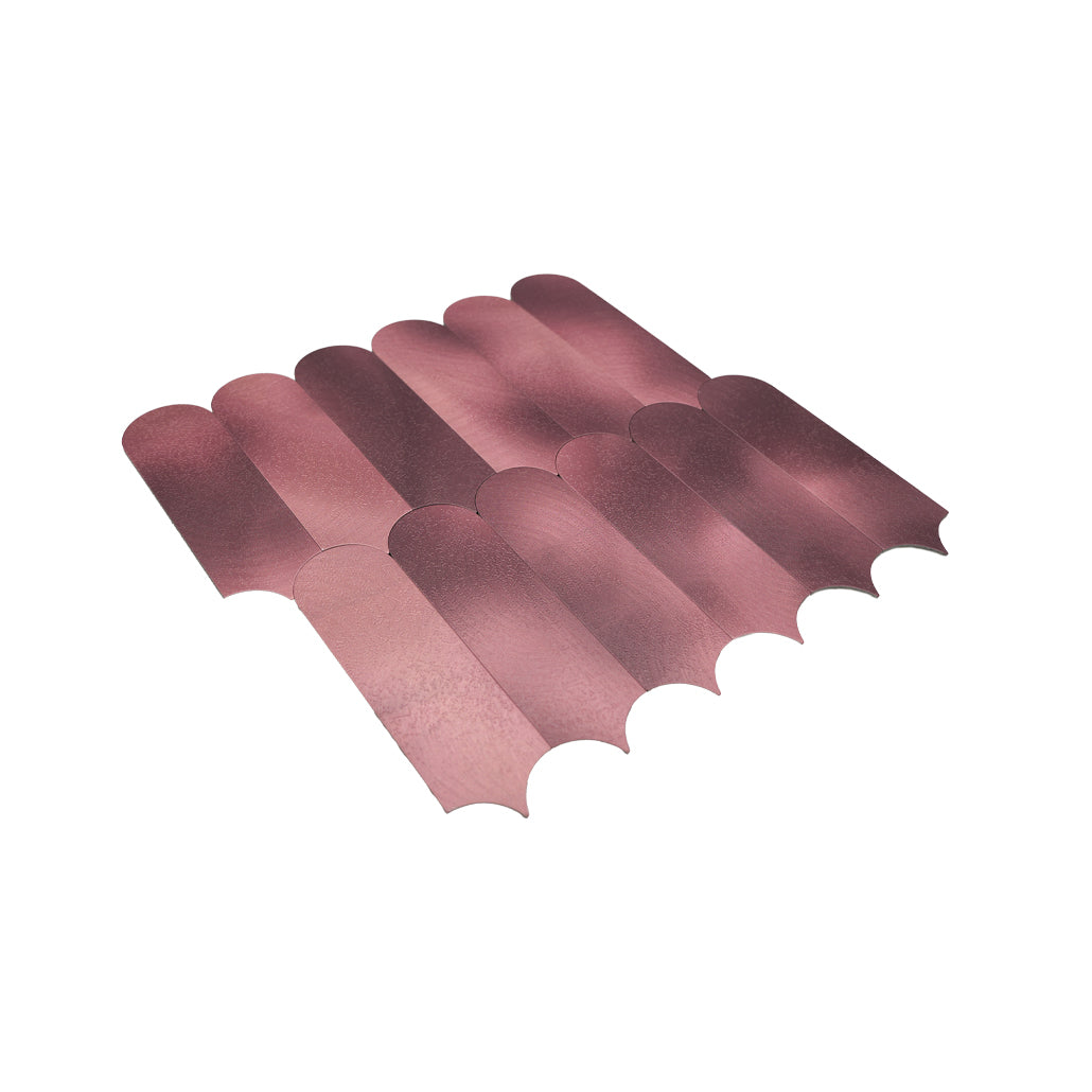 Panneau Mosaïque Autocollant | Arc Rose | 28,8×29,8 cm | Métal