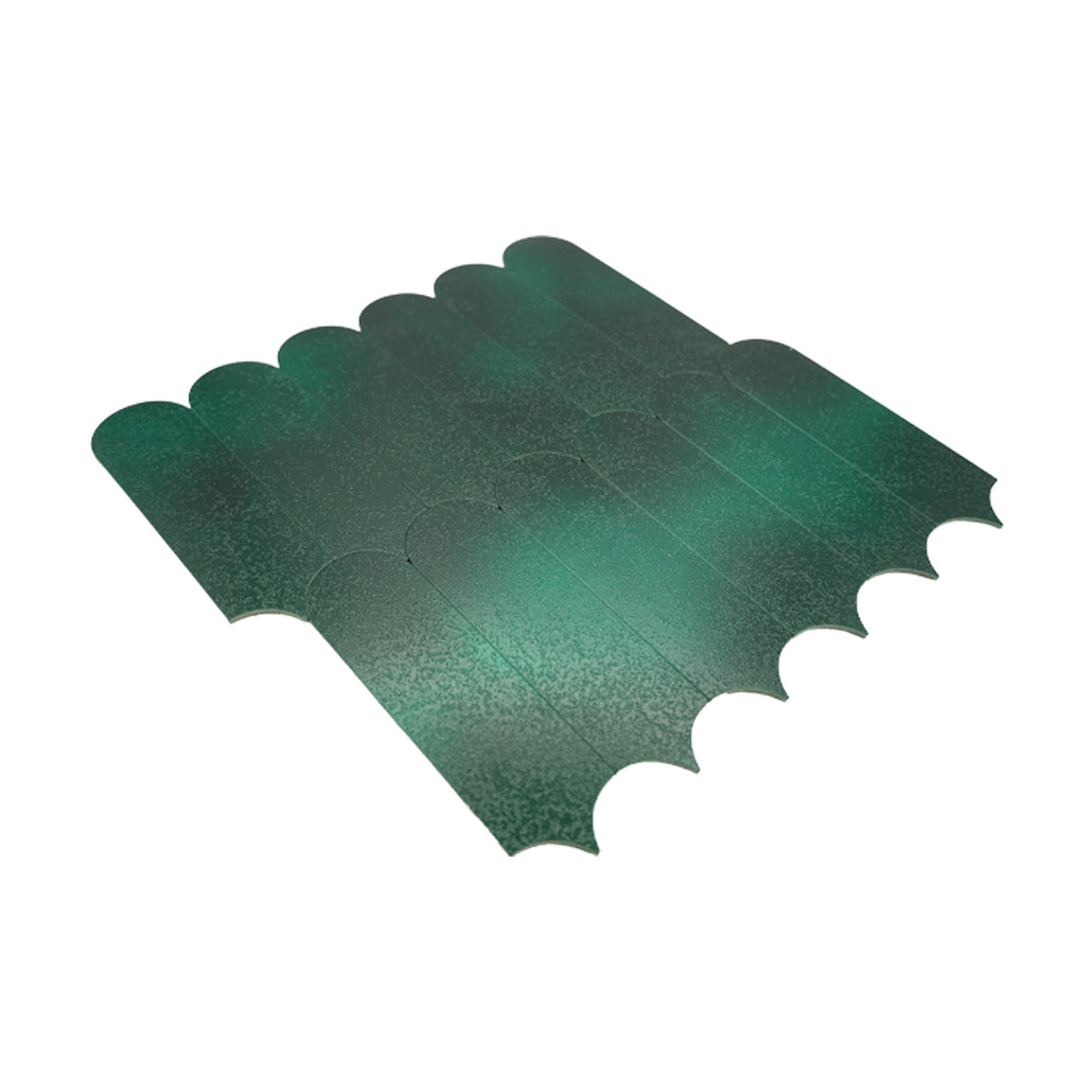 Panneau Mosaïque Autocollant | Arc Vert foncé | 28,8×29,8 cm | Métal