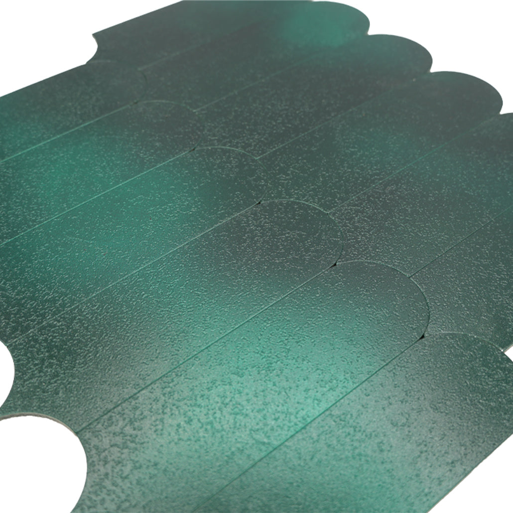 Panneau Mosaïque Autocollant | Arc Vert foncé | 28,8×29,8 cm | Métal