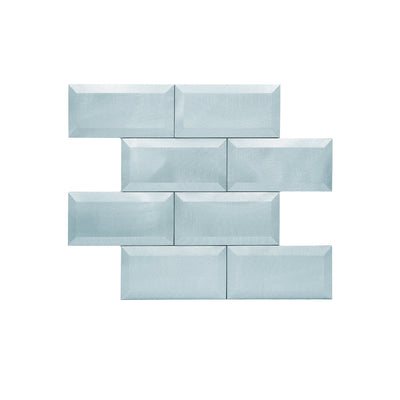 Crédence adhésive | Métro 3D Bleu | 30,5×30,5 cm