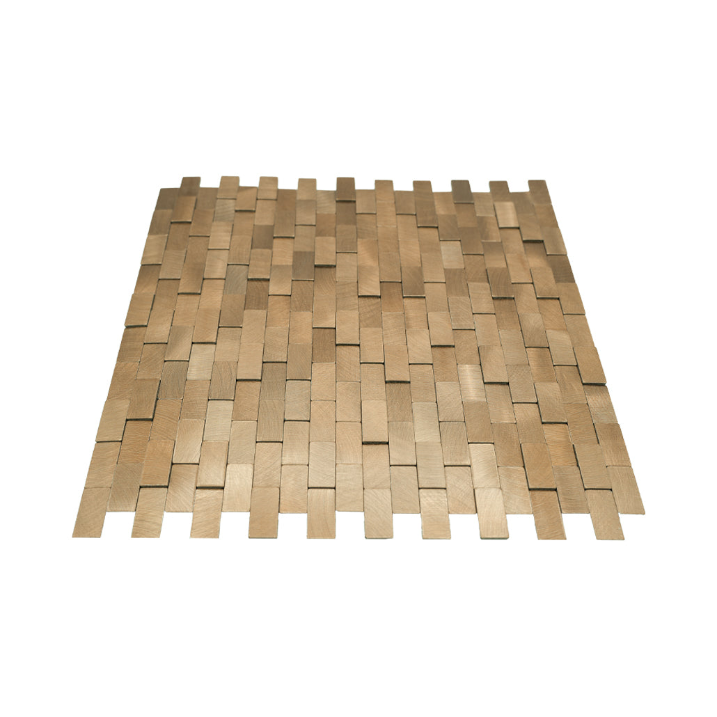 Crédence adhésive | Plaquette 3D Or | 30×29,8 cm