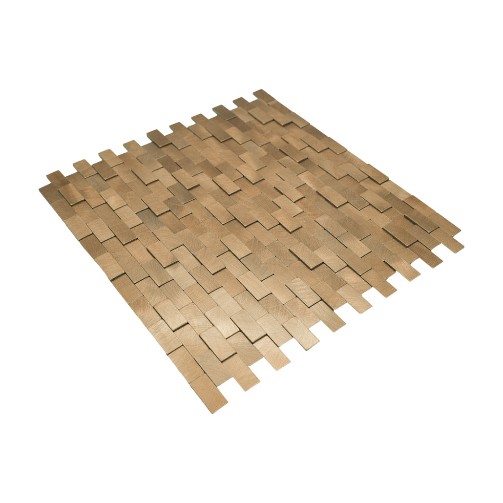 Crédence adhésive | Plaquette 3D Or | 30×29,8 cm