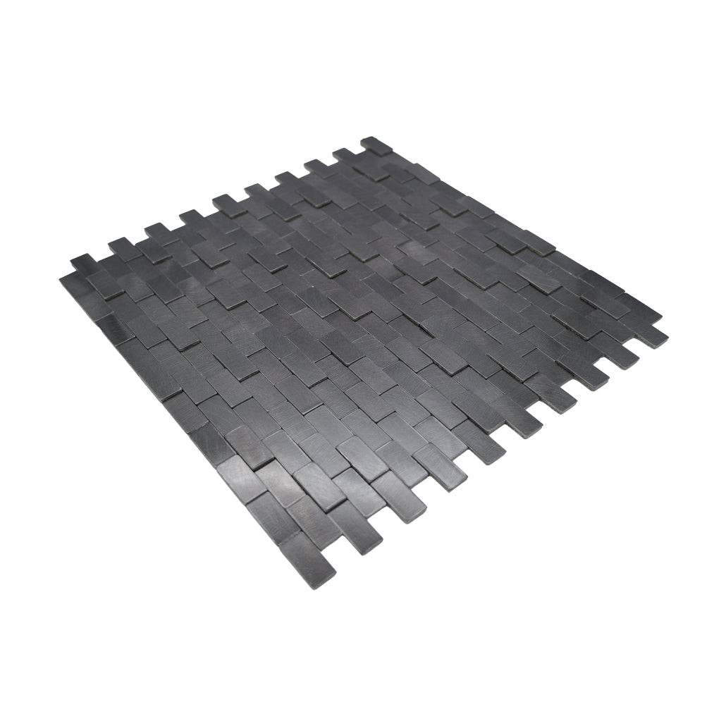 Crédence adhésive | Plaquette 3D Anthracite | 30×29,8 cm