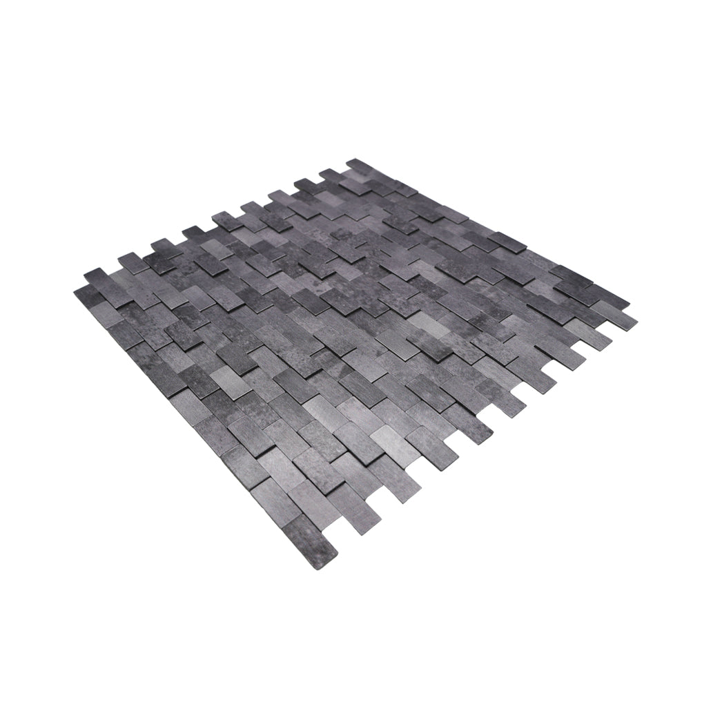 Crédence adhésive | Plaquette 3D Anthracite | 30×29,8 cm