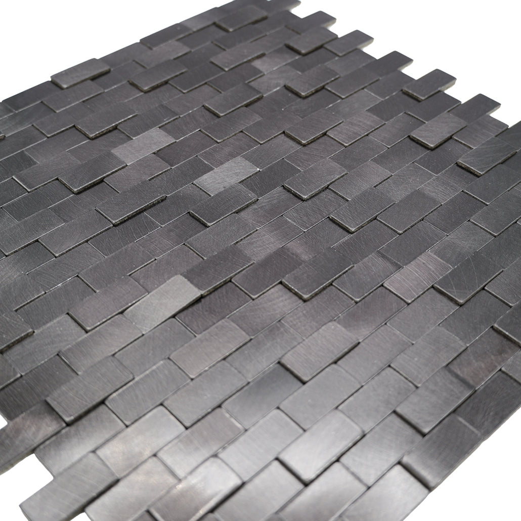 Crédence adhésive | Plaquette 3D Anthracite | 30×29,8 cm