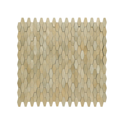 Crédence adhésive | Picket 3D Or | 31×30 cm
