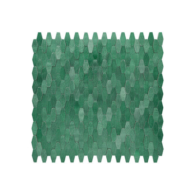 Crédence adhésive | Picket 3D Vert foncé | 31×30 cm