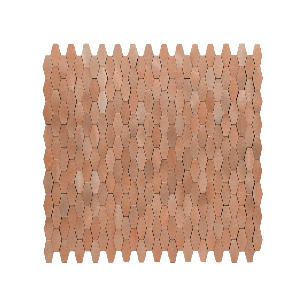 Crédence adhésive | Picket 3D Saumon | 31×30 cm