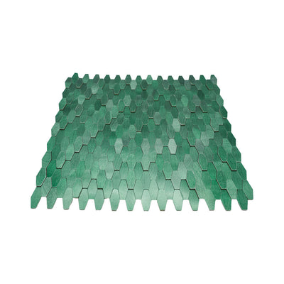 Crédence adhésive | Picket 3D Vert foncé | 31×30 cm