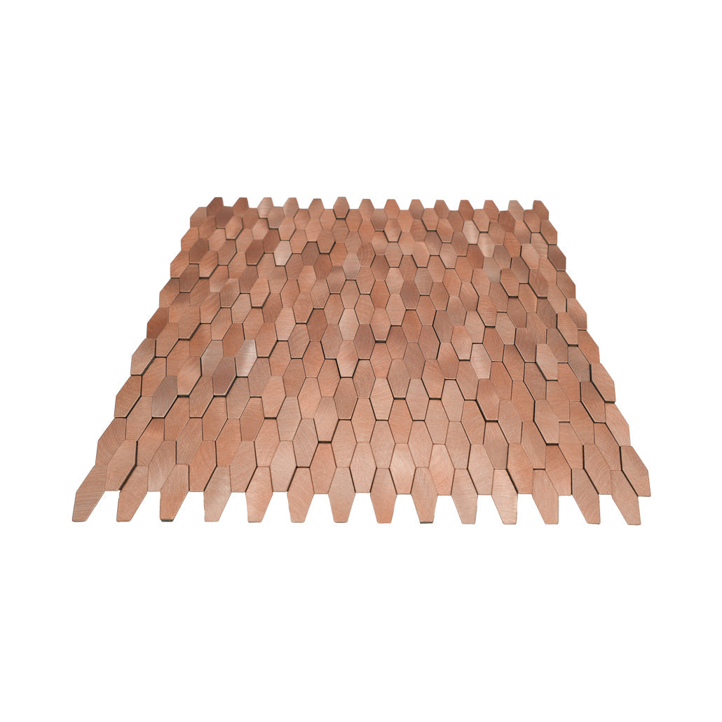 Crédence adhésive | Picket 3D Saumon | 31×30 cm