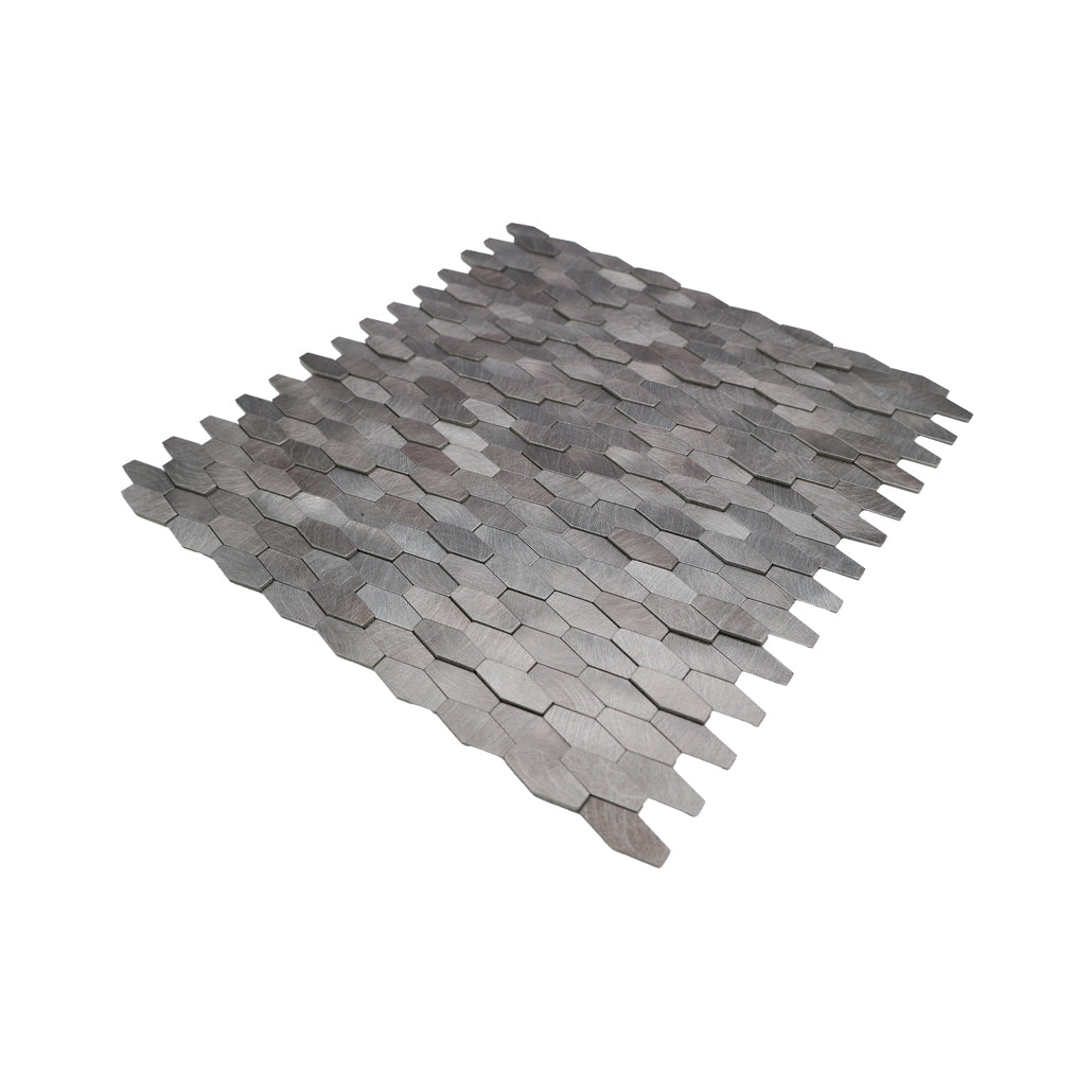 Crédence adhésive | Picket 3D Gris | 31×30 cm