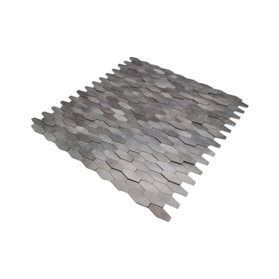 Crédence adhésive | Picket 3D Gris | 31×30 cm