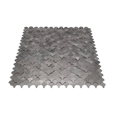 Crédence adhésive | Écaille de Poisson 3D Anthracite | 28,8×29,8 cm