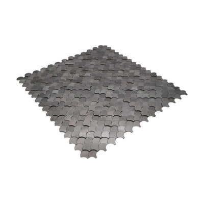 Crédence adhésive | Écaille de Poisson 3D Anthracite | 28,8×29,8 cm